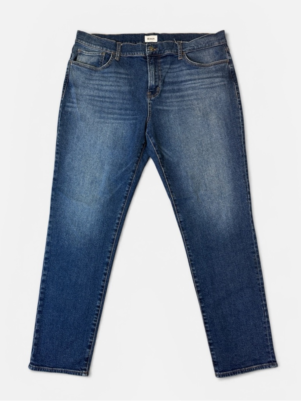 Hudson mens 40x31 Ace slim fit mid wash denim blue jeans EUC